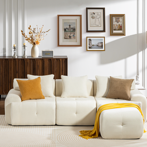 2026 Meroow MS1 Premium Chenille Sectional <b>Sofa</b>, Pocket Spring & 30D Foam Silent Couch Vacuum Packed - Product Image 4