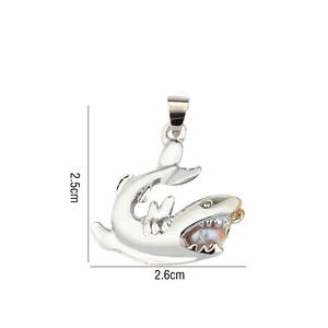 Collana Personalizzata con Perla dei Desideri a Forma di Cuore e Catena con Ciondoli in Lega, Set di Gioielli Romantici Fai-da-Te per Matrimoni - Product Image 4