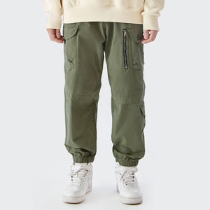 YLS Wholesale <strong>Harem</strong> <strong>Pants</strong> Men Street Wear Hip Hop Solid Color Blank 100% Cotton Black Cargo <strong>Pants</strong> - Product Image 4