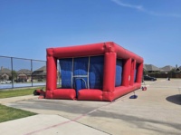 Terrain de jeu gonflable Dodgeball sur mesure – Cage de jeu gonflable pour activités de groupe à l'école ou dans le jardin