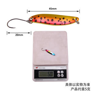 Leurre Spinner Ytqhxy 4cm 5g en forme de feuille de saule, appât pour la pêche au bar, matériel de pêche - Product Image 2