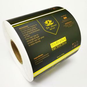 Luxury Custom Logo Printing <b>Gold</b> <b>Foil</b> Roll Biodegradable Waterproof Adhesive Vinyl Bottle Labels Sticker for Cosmetic Packaging - Product Image 3