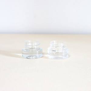 Wholesale Custom Child-Resistant Silk Printing Glass Jars with Plastic Cap Thick Base <b>Wax</b> <b>Oil</b> Vessels in 3g 5g 9g Sizes - Product Image 2