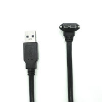 Adaptador USB 3.0 Macho a Micro USB 3.0 Macho en Ángulo Recto con Montaje de Panel con Tornillo, Carga Rápida, Conexión de Red Estable