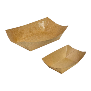 Plateau en papier kraft jetable de haute qualité pour poulet frit en gros - Product Image 4