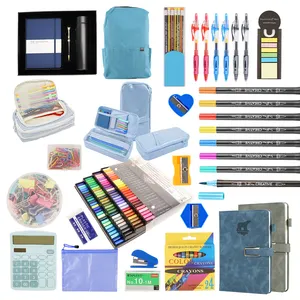 Großhandel Schule Weihnachts journal Set Kit Komplett Back To School Briefpapier Set mit Geschenk box