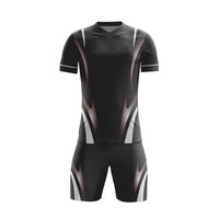 Tenues de football personnalisées imprimées sur mesure, dernière conception, haute performance, respirantes, séchage rapide, ensembles de vêtements d'équipe courts, les plus vendues