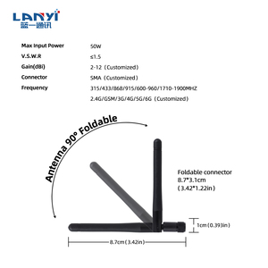 3dBi wifi ăng-ten RP nam xoay ăng-ten 2.4GHz tăng cao Wifi 2.4G ăng-ten cho máy ảnh không dây trong nhà - Product Image 4