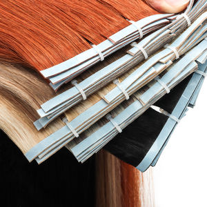 未処理の二重描画7ピース両面テープイン人毛エクステンションレミインビジブルロシアヘアテープヘアエクステンション - Product Image 2