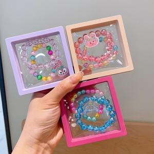 เครื่องประดับ2024สำหรับเด็กสร้อยข้อมือการ์ตูนลูกปัดหลากสีกล่องของขวัญสำหรับเด็กผู้ชายเด็กผู้หญิงสร้อยข้อมือรูปกระต่ายหมีแมวน่ารักของขวัญวันเกิด - Product Image 1