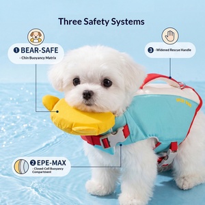 Chaleco Salvavidas Ligero para Perros y Gatos, Ajustable, Transpirable, con Diseño Floral, para Todas las Estaciones, para Piscina y Playa - Product Image 3