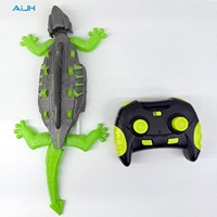 AiJH Rc Gecko robot électrique en plastique, télécommandé, rechargeable, qui grimpe aux murs, se déplace sur le sol et le plafond, pour farces amusantes et cadeaux d'anniversaire