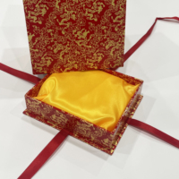 Boîte cadeau de décoration en céramique d'art de luxe personnalisée Boîte de présentation recyclable écologique avec ruban