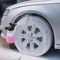 Nettoyeur haute pression-Lance en mousse avec 1L Bottle Power Car Detailing Wash Spray Gun Snow Soap Blaster Car Wash Foam Pot