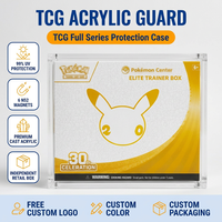 30. Jubiläums-TCG-Center Elite Trainer Box Acryl-Vitrine mit Magnetdeckel 99% UV-Schutz ETB Kartensammlung Aufbewahrung