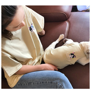 Noël chiot vêtements mignon Animal motif été mince coton chien gilet à manches courtes en petit moyen grand XL tailles - Product Image 6