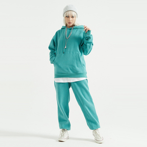 SHINBENE 17Colors <strong>Fleece</strong> Thick Hoodies <strong>Joggers</strong> Sets Men <strong>Women</strong> Unisex Casual Long Sleeve Sport Streetwear Tracksuits - Product Image 5