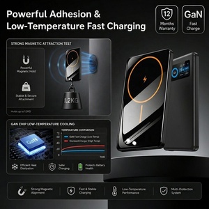 <span class=keywords><strong>Batterie</strong></span> <span class=keywords><strong>externe</strong></span> sans fil magnétique mince et moderne <span class=keywords><strong>10000mAh</strong></span>, charge rapide portable 15W, <span class=keywords><strong>batterie</strong></span> <span class=keywords><strong>externe</strong></span> métallique sans fil 5000mAh - Product Image 2