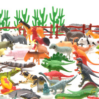 Patung hewan plastik laut lihat untuk anak-anak massal set mainan reptil bahan aman kadal Gecko katak ular buaya
