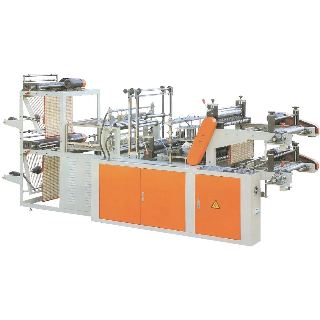 Zhonglong two lines automatic t-shirt bag roll making machine