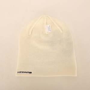 Gorro de Invierno de Punto Acrílico Unisex de Alta Calidad Personalizado al por Mayor, Etiqueta Tejida Teñida, Gorro de Esquí Blanco - Product Image 2
