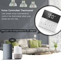 Termostato Inteligente WiFi HY609AC para Ventilador de Bobina, Control Remoto por Aplicación, Ventilador de 3 Velocidades para Hotel, Oficina, HVAC