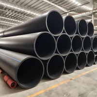 Tuyaux d'alimentation en eau flexibles en PEHD durables pour la vente en gros, haute pression, droits, PE100, 630mm-1000mm, connexion par soudure par fusion, durée de vie 50+ ans