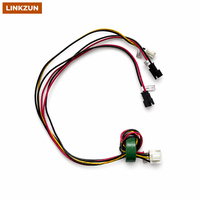Filtre EMI RFI, faisceau de câblage multi-branques avec noyau de ferrite vert et anneau magnétique pour équipement électronique et contrôle industriel