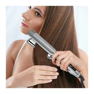 Low Price Customized Logo High TemperaTure Titanium Plate 250C Digital Display Salon Hair Straightener MCH Fast Heat Flat Iron