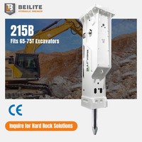 Brise-démolition hydraulique à BLT-215 ciseau de 215mm compatible avec les brise-roche hydrauliques de reconstruction urbaine Lovol FR700 XCMG XE750