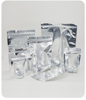 Sachets refermables en aluminium avec fenêtre transparente, pochettes d'emballage alimentaire pour noix, fruits secs et snacks