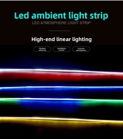 Bande lumineuse LED RGBIC pour voiture, USB 5V, Plug and Play, éclairage latéral ultra-fin, lumière ambiante pour tableau de bord, éclairage décoratif intérieur