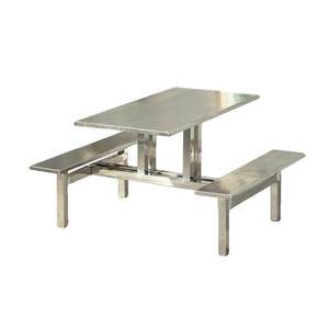 Stainless Steel School <strong>Cafeteria</strong> &amp; Restaurant Dining Table and Chair Set Foldable Multi-Person Seating for Fast-Service Stores - Product Image 5