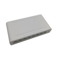 8-port 10/100Mbps Ethernet switch desktop plastik perumahan dengan harga rendah jaringan switch dengan kompak desain mini plug and play