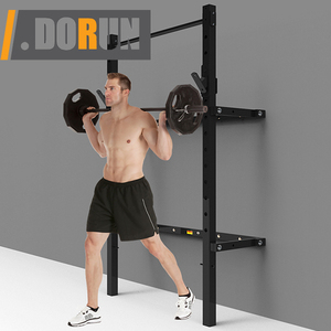 Estación multifunción <span class=keywords><strong>de</strong></span> pie independiente Power Squat Rack montado en la <span class=keywords><strong>pared</strong></span> con J-Cups Brazos <span class=keywords><strong>DE</strong></span> SEGURIDAD <span class=keywords><strong>Barra</strong></span> <span class=keywords><strong>de</strong></span> tracción <span class=keywords><strong>para</strong></span> ejercicio <span class=keywords><strong>de</strong></span> peso corporal - Product Image 4