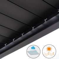 Vente en gros de gazebo imperméable au design moderne jardin de luxe extérieur automatique patio pare-pluie en aluminium pergola à persiennes en aluminium