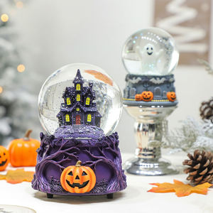 Globo de Nieve de Resina de Halloween con Diseño de Calabaza, Fantasma y Esqueleto para Decoración de Mesa en Fiestas Festivas, Venta al por Mayor Personalizada - Product Image 3