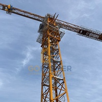 Grue à tour à toit plat Qtz50 Qtz63 Qtz80 Qtz125 Qtz160 5t 6t 8t 10t, machine de levage pour la construction de bâtiments modulaires