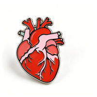 Nouveaux badges métalliques personnalisés, design artistique d'anatomie médicale, épingles sur le thème de la médecine humaine, cadeau pour infirmière et médecin