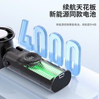 Ventilateur tenu dans la main de refroidissement par USB à grande vitesse batterie 4000mAh affichage Led Portable compresse froide Mini ventilateur portatif Rechargeable