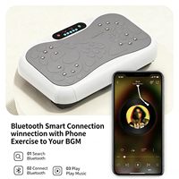 Plateforme vibrante amincissante ABS à brancher, machine de fitness avec une charge maximale de 250 kg et 1 à 200 niveaux de vitesse pour usage domestique