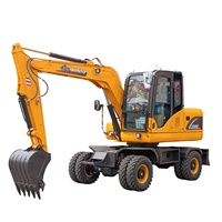 Excavatrice XINIU 9 tonnes XN90Y Excavatrice à roues Rhinocéros
