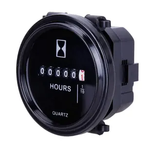 12v 24v 36v Mini Tester di Ora per Barche Marine Motore 2 "Round Impermeabile Calibro Moto Auto Camion meccanica Hour Meter Contatore Timer