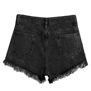De las mujeres corte bolsillo rotos de Shorts pantalones cortos de mezclilla - Product Image 2