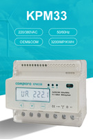 Medidor de Electricidad Prepago Inteligente Trifásico de 100A, Montaje en Riel DIN, IoT, WiFi, RS485, Precisión de 0.5S