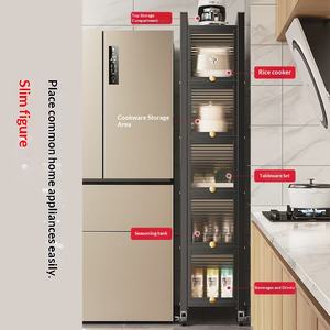 Estante de Almacenamiento para <span class=keywords><strong>Cocina</strong></span>, <span class=keywords><strong>Mueble</strong></span> de Pie de Varias Capas, Estilo Moderno y Simple, Diseño Extraíble No Plegable, Almacenamiento Súper <span class=keywords><strong>Estrecho</strong></span> - Product Image 2