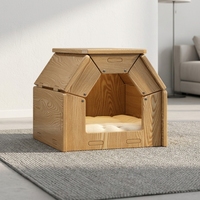 Table de rangement pour animaux de compagnie en bois massif - Directement de l'usine