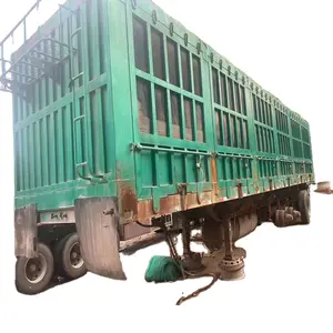 The manufacturer unsalable second-hand fence semi - trailer sold at a low price