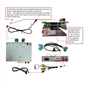 Cam-ducato 2020 phía trước/Phía sau xem hướng dẫn đỗ xe ô tô giao diện Video cho Fiat 500E ducato3 Jeep la bàn 2021 uconnect - Product Image 5