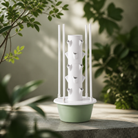 Système de culture hydroponique vertical moderne pour jardin avec éclairage LED pour la culture de légumes en ferme - Tour hydroponique